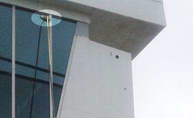 Close Up of the end of a pole washer