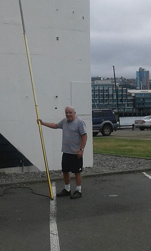 Window Cleaner with long polewasher